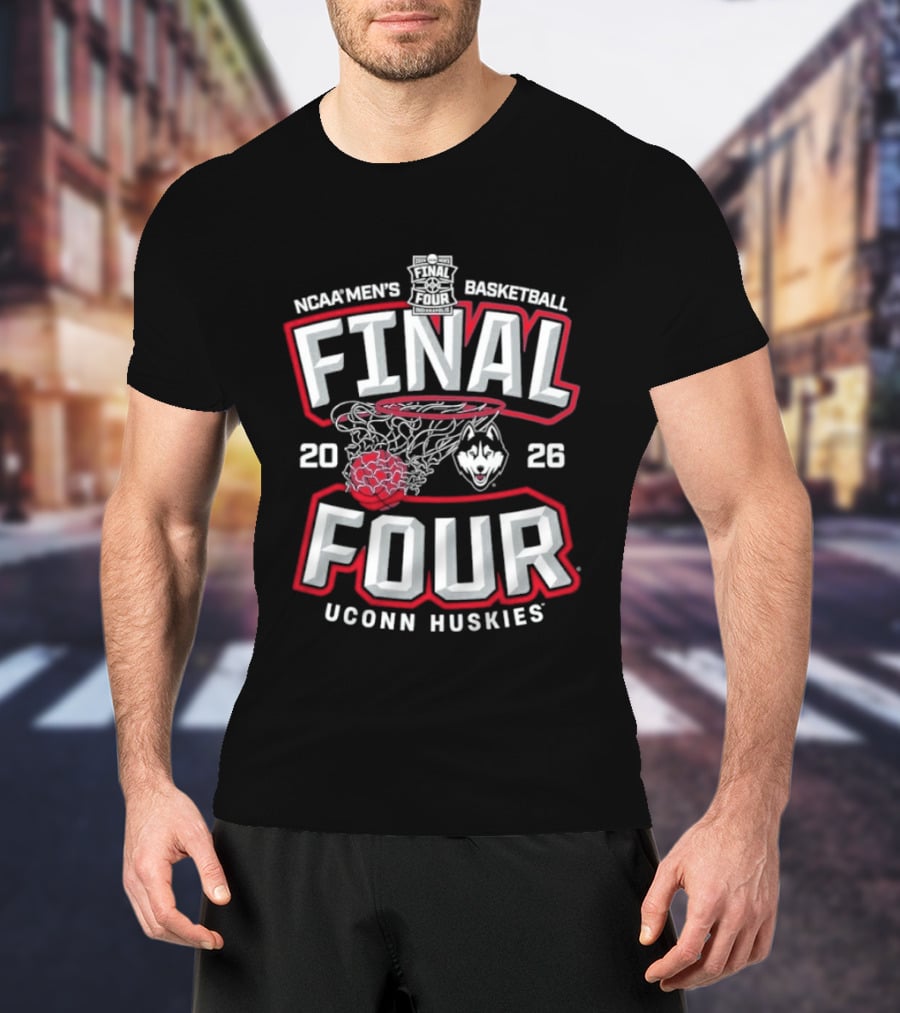 NCAA Men's Basketball Final Four 2026 UConn Huskies T-Shirt