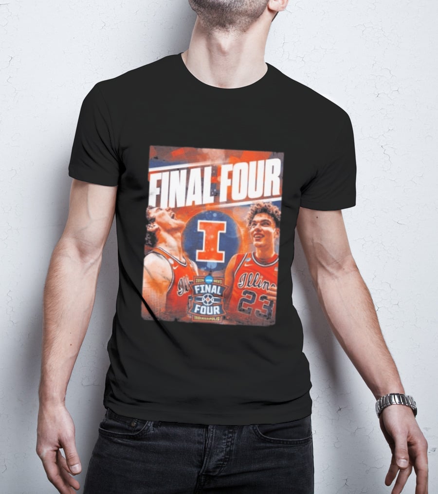 Final Four 2026 Illinois Fighting Illini Indianapolis NCAA Mens Basketball T-Shirt