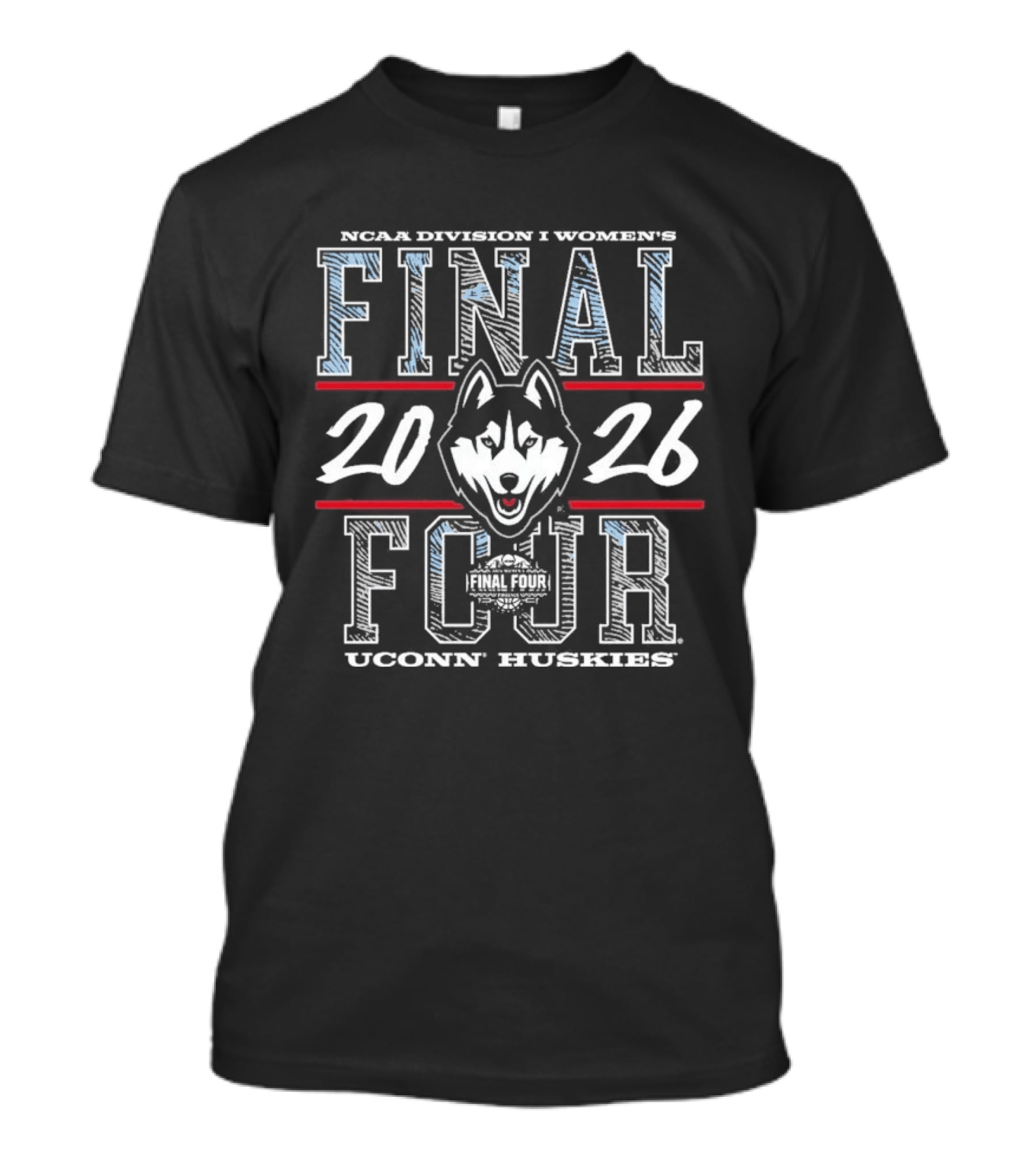 NCAA Division I Women's Final Four 2026 UConn Huskies Indianapolis T-Shirt