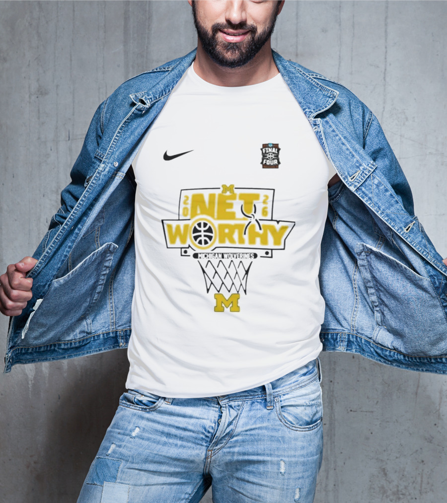 Michigan Wolverines Net Worthy Final Four Nike Basketball T-Shirt