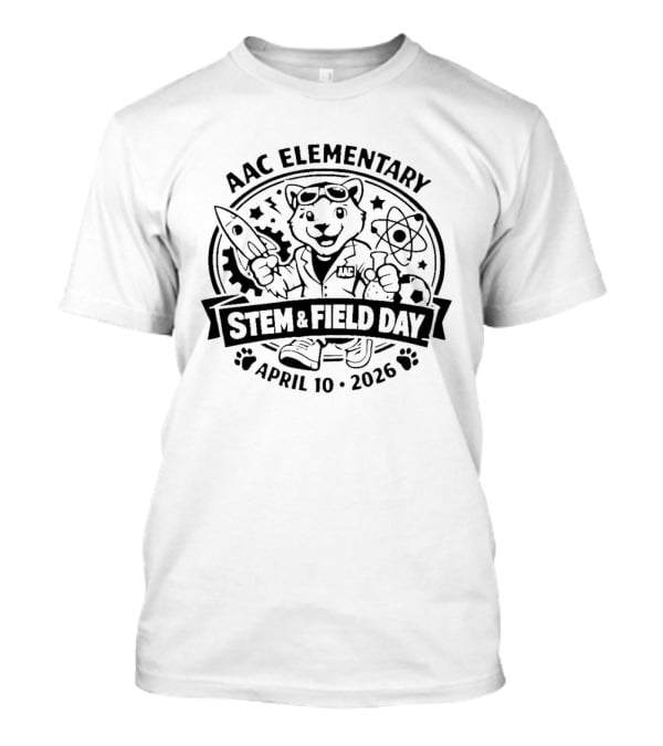 AAC Elementary STEM Field Day April 19 2026 Rocket And Atom T-Shirt