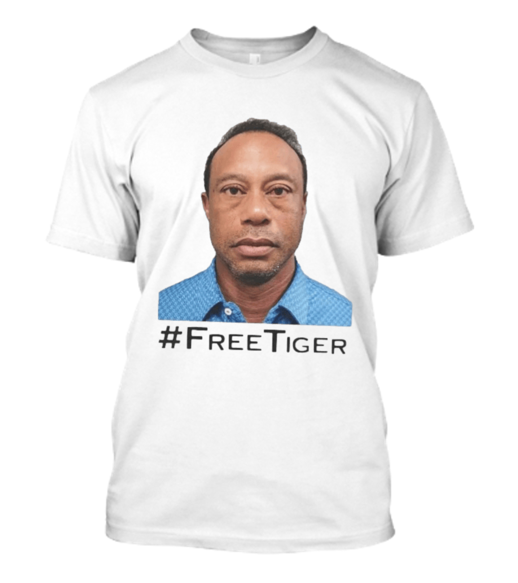 #FreeTiger Shot Iconic Arrest Image T-Shirt