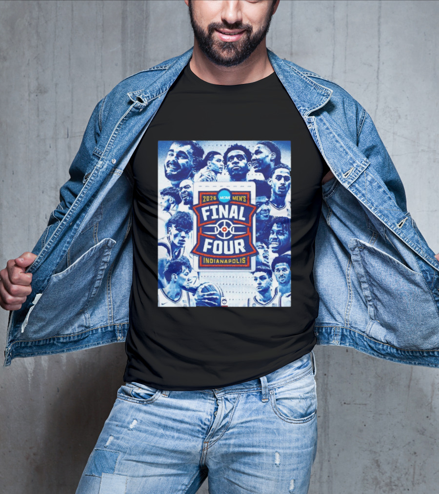 2026 NCAA Men's Final Four Indianapolis Basketball UConn Huskies Players T-Shirt