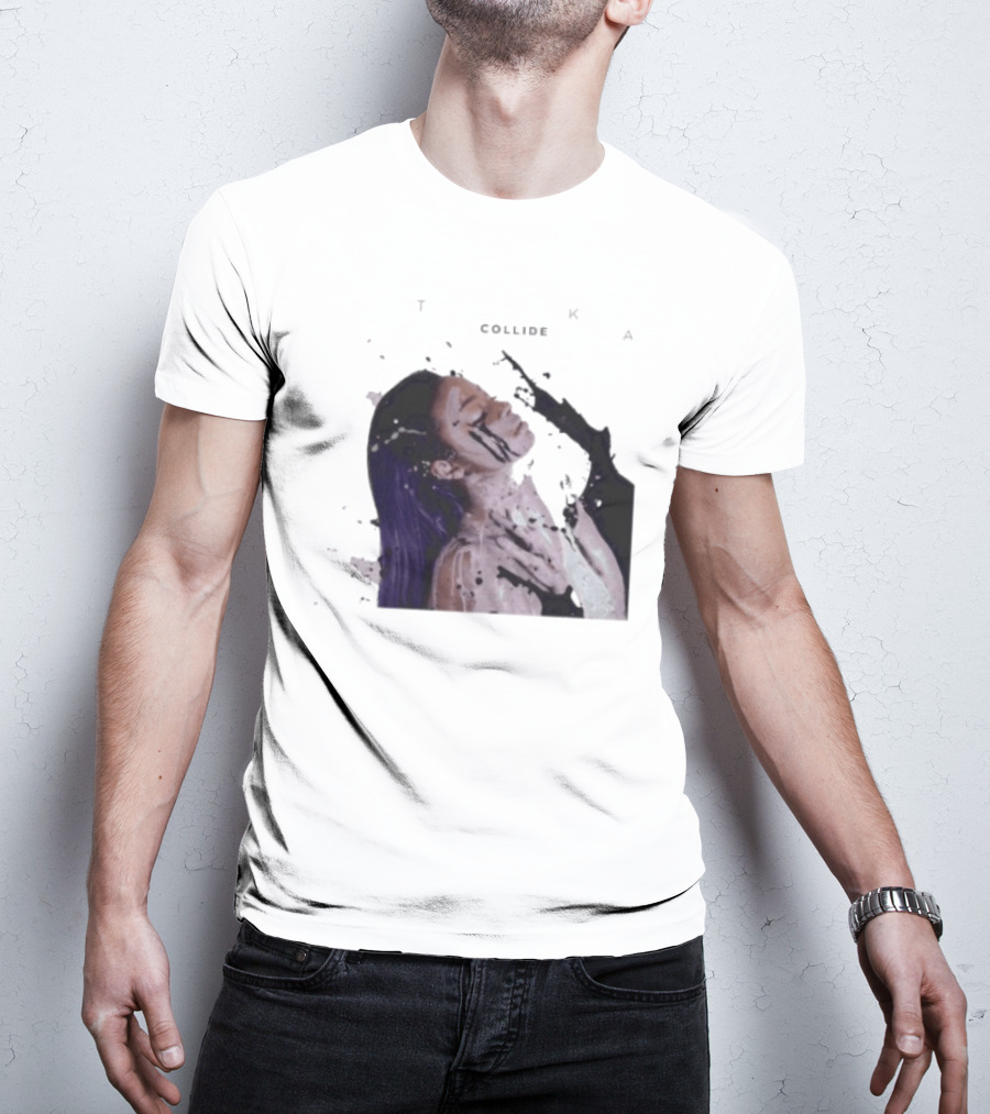 Justine Skye Collide Tyga Portrait With Artistic T-Shirt