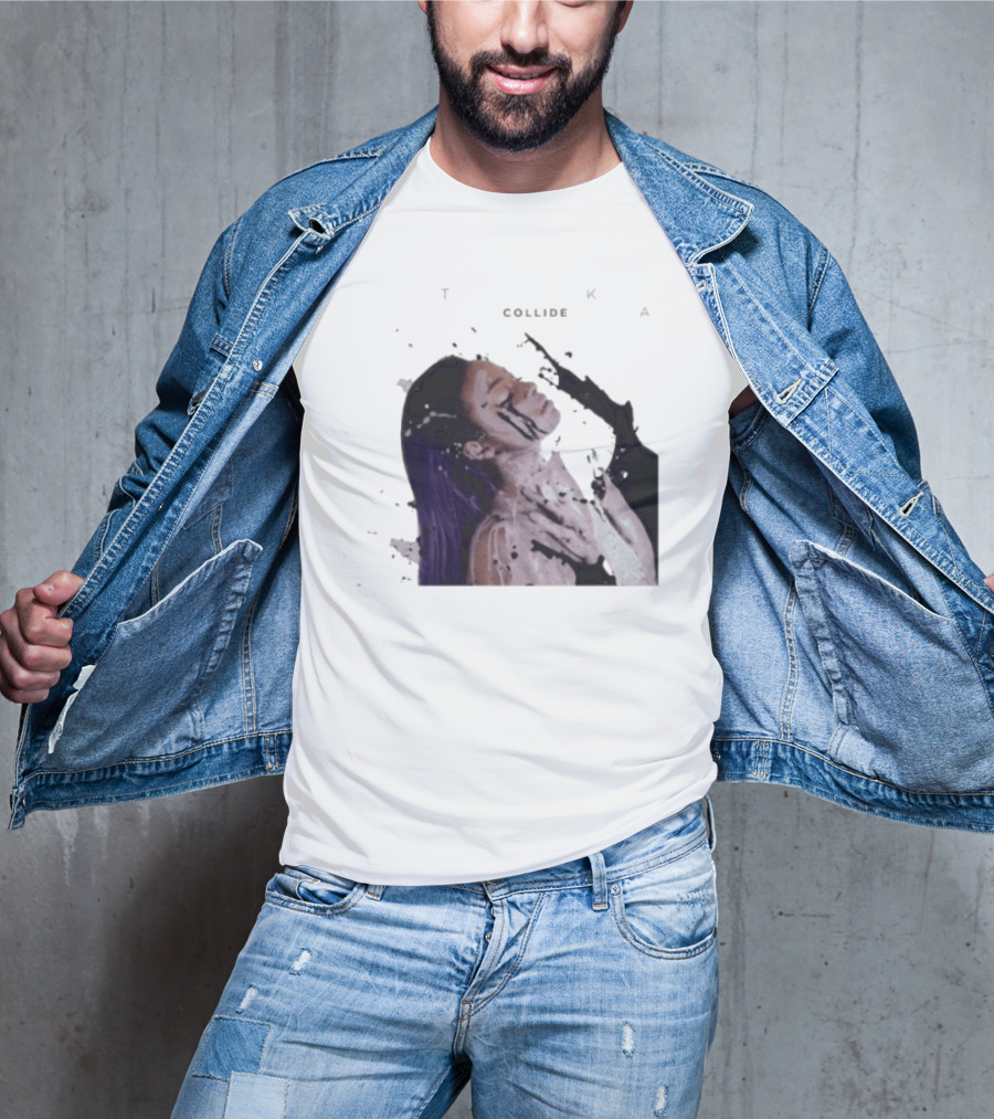 Justine Skye Collide Tyga Portrait With Artistic T-Shirt