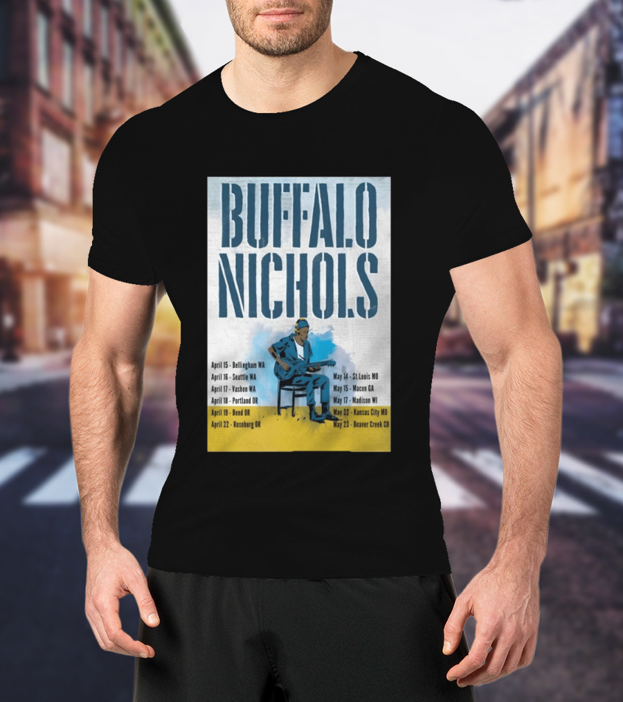 Buffalo Nichols 2026 Summer Tour Bellingham WA To Beaver Creek CO T-Shirt