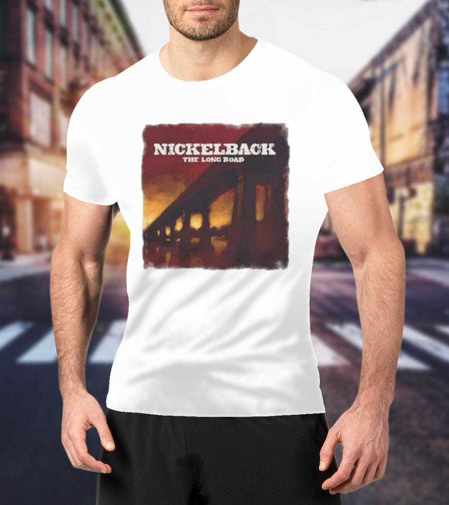 Nickelback The Long Road 2023 Album Art Bridge T-Shirt