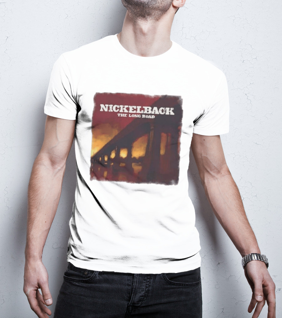 Nickelback The Long Road 2023 Album Art Bridge T-Shirt