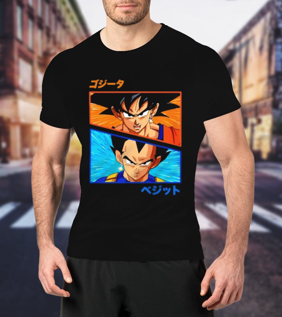 Gogeta Vegito Fusion Transformation Dragon Ball Z Super Saiyan Anime T-Shirt