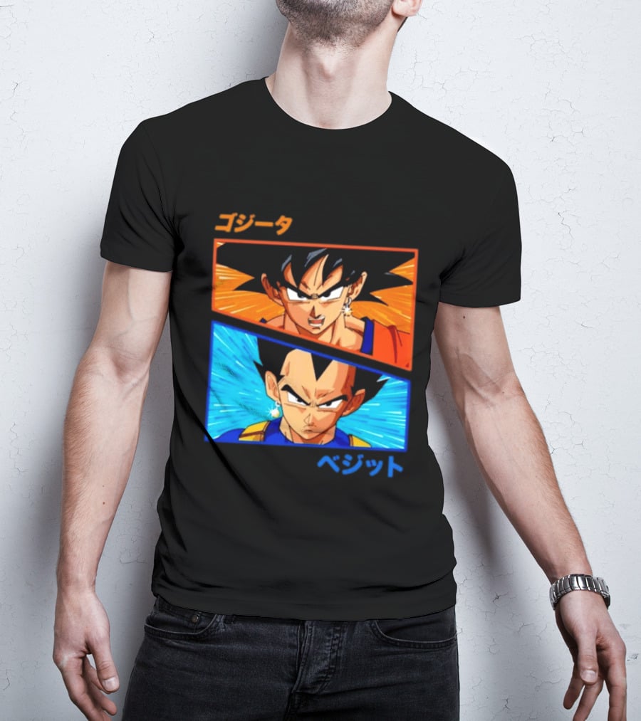 Gogeta Vegito Fusion Transformation Dragon Ball Z Super Saiyan Anime T-Shirt
