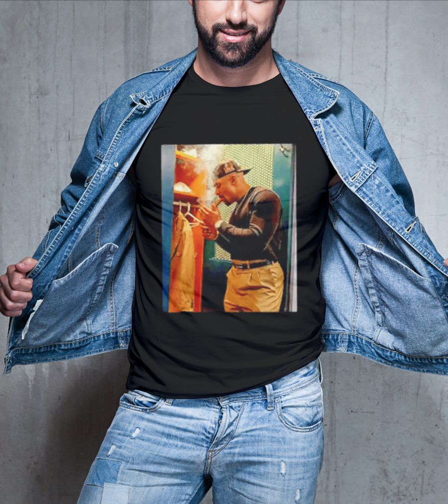 Jalen Hurts Celebrating Smoking Cigar Locker Room Moment T-Shirt