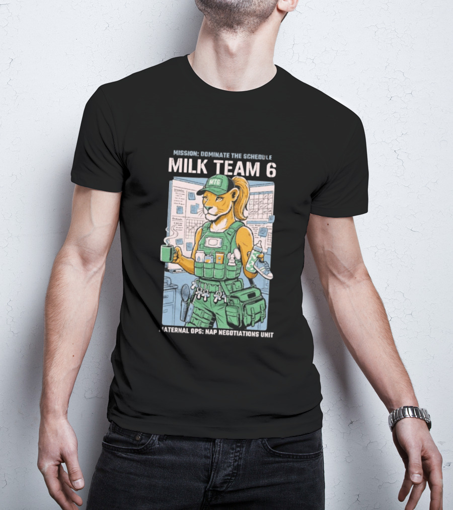 Dominate The Schedule Milk Team 6 Tiger MT6 T-Shirt