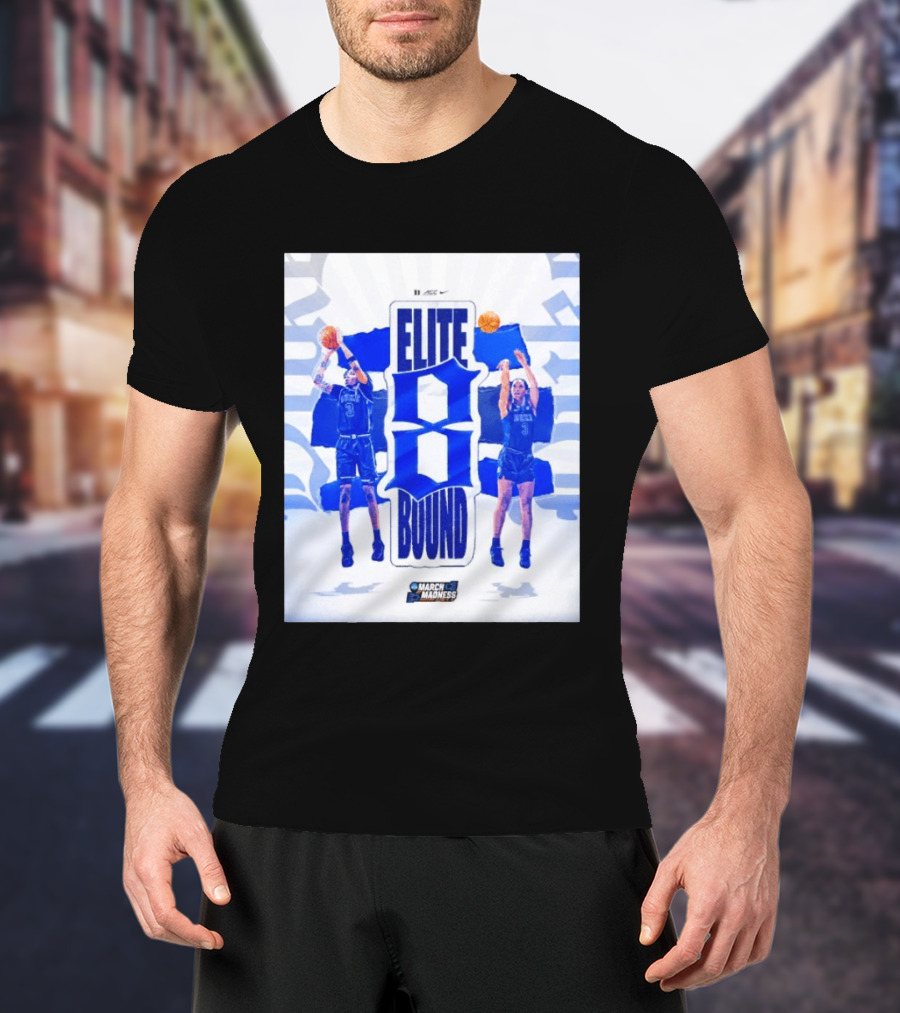March Madness Duke Blue Devils 2026 Elite Eight Player NCAA Bound T-Shirt
