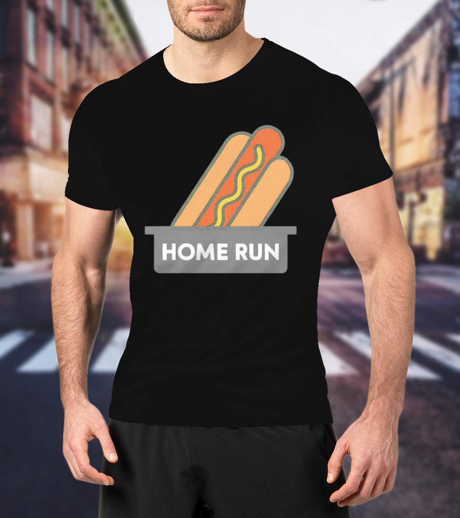 Home Run Hot Dog New York Mets Baseball Fan T-Shirt