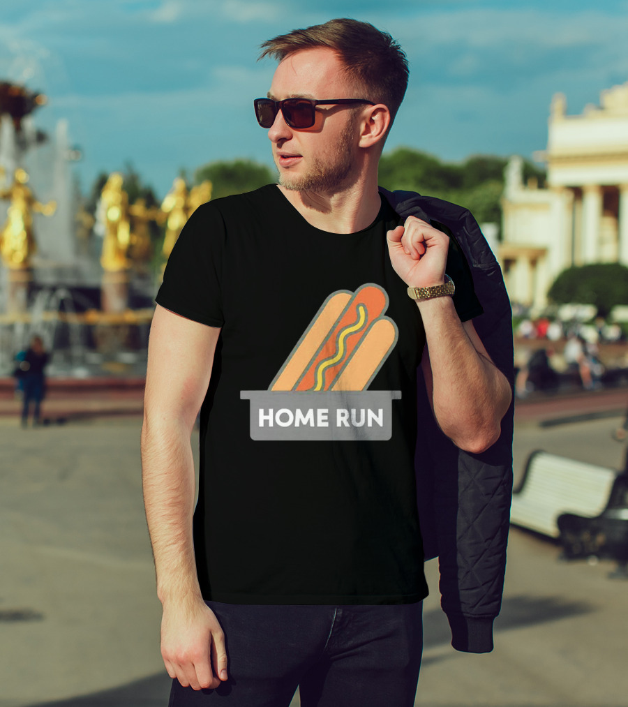 Home Run Hot Dog New York Mets Baseball Fan T-Shirt