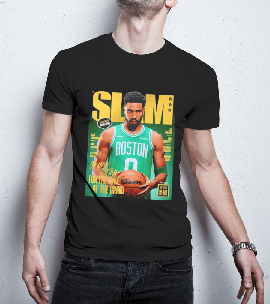 Slam Magazine Jayson Tatum Boston Celtics For The Love Of The Grind T-Shirt