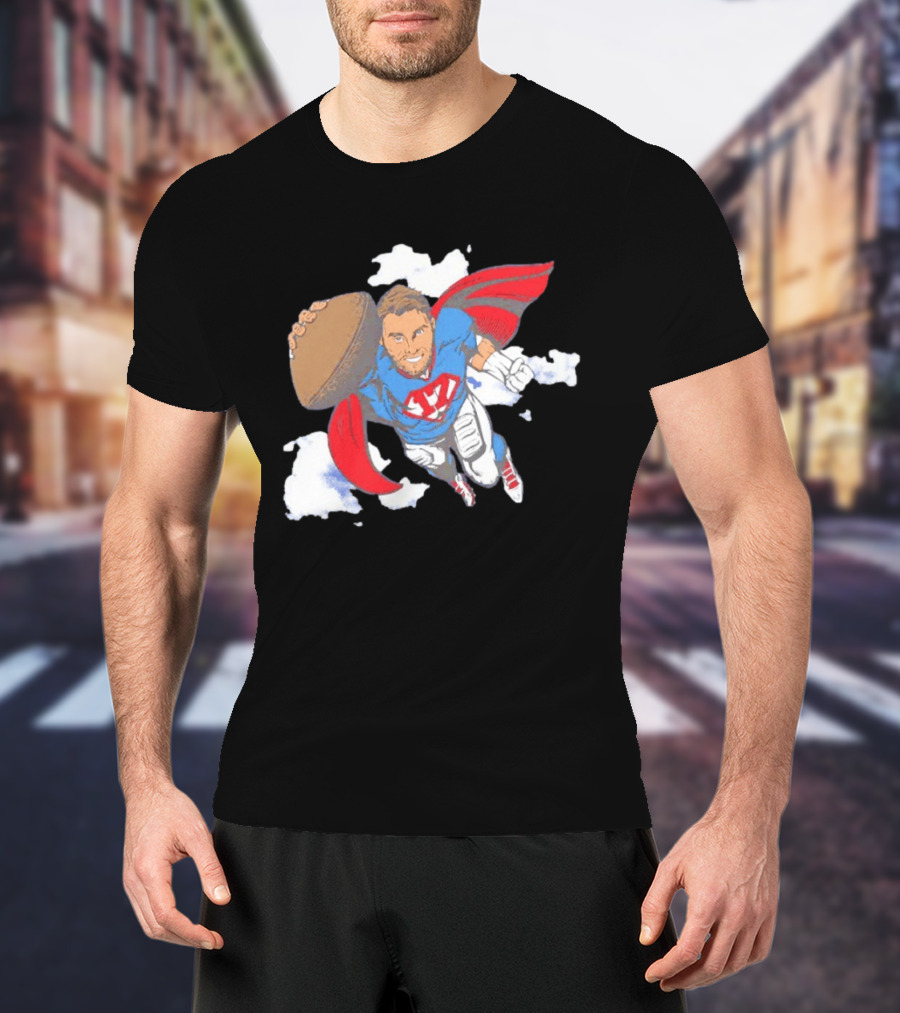 Superhero Football Josh Allen Buffalo Bills T-Shirt