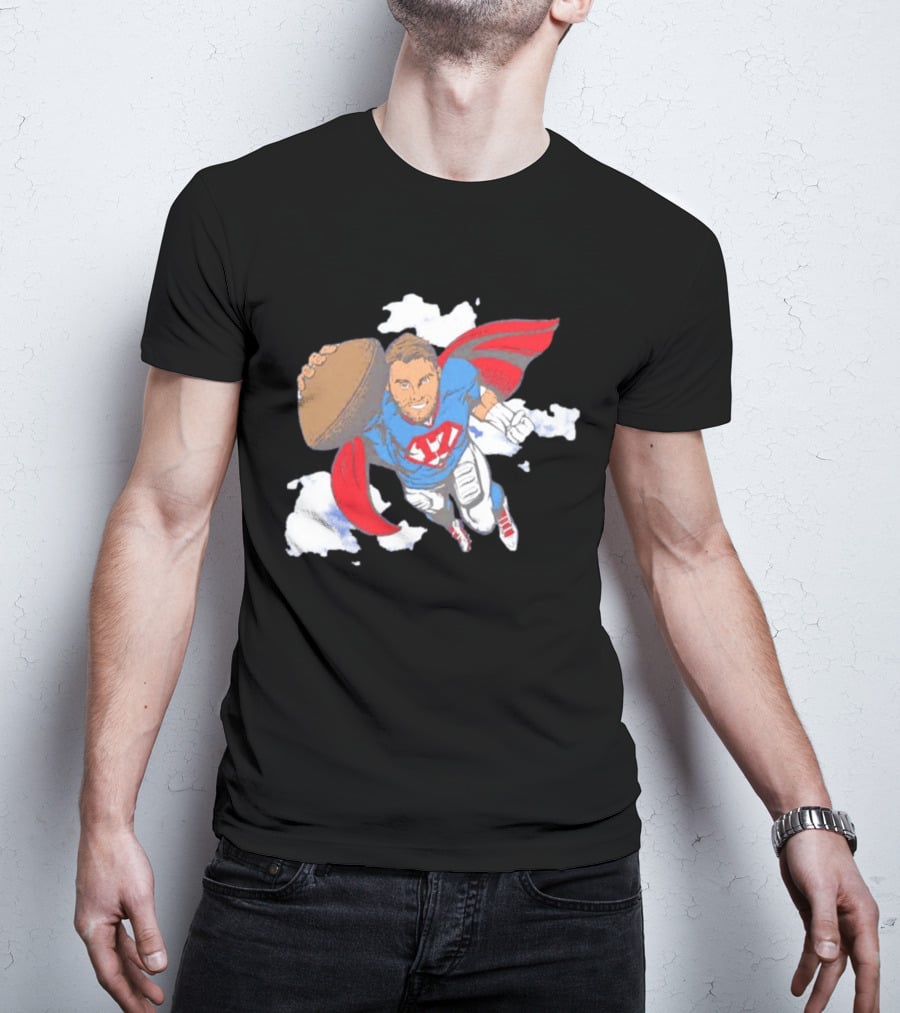 Superhero Football Josh Allen Buffalo Bills T-Shirt