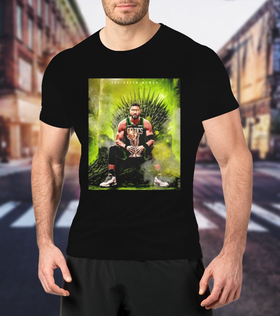 Jayson Tatum Boston Celtics The Green Mamba Iron Throne NBA Player T-Shirt