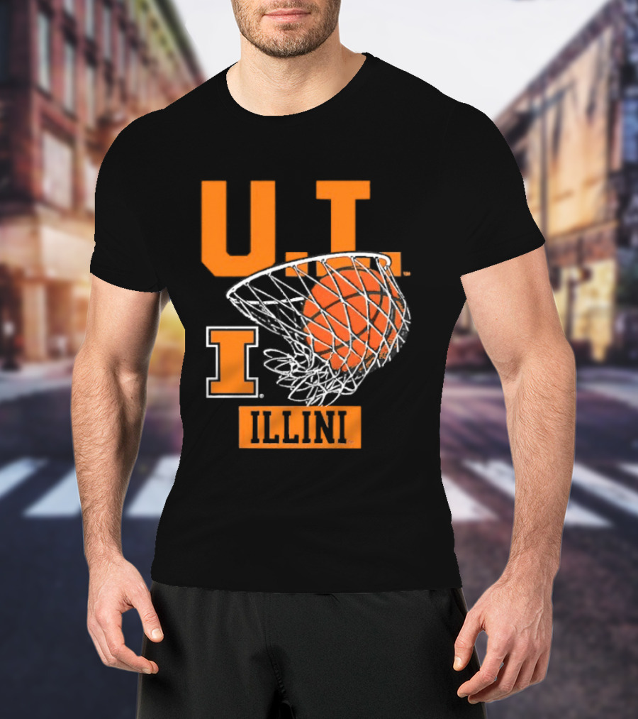 UT Illinois ILLINI Hoops Basketball Heritage T-Shirt