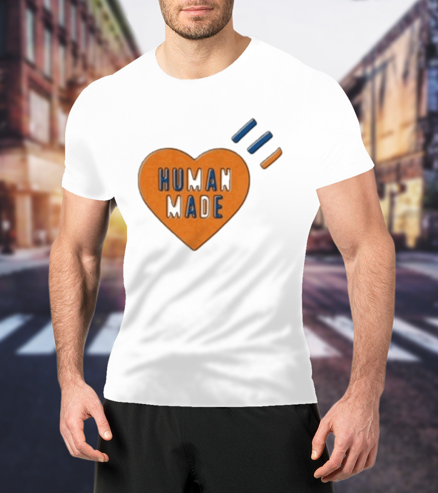 Human Made Heart Icon With Dry Alls T-Shirt