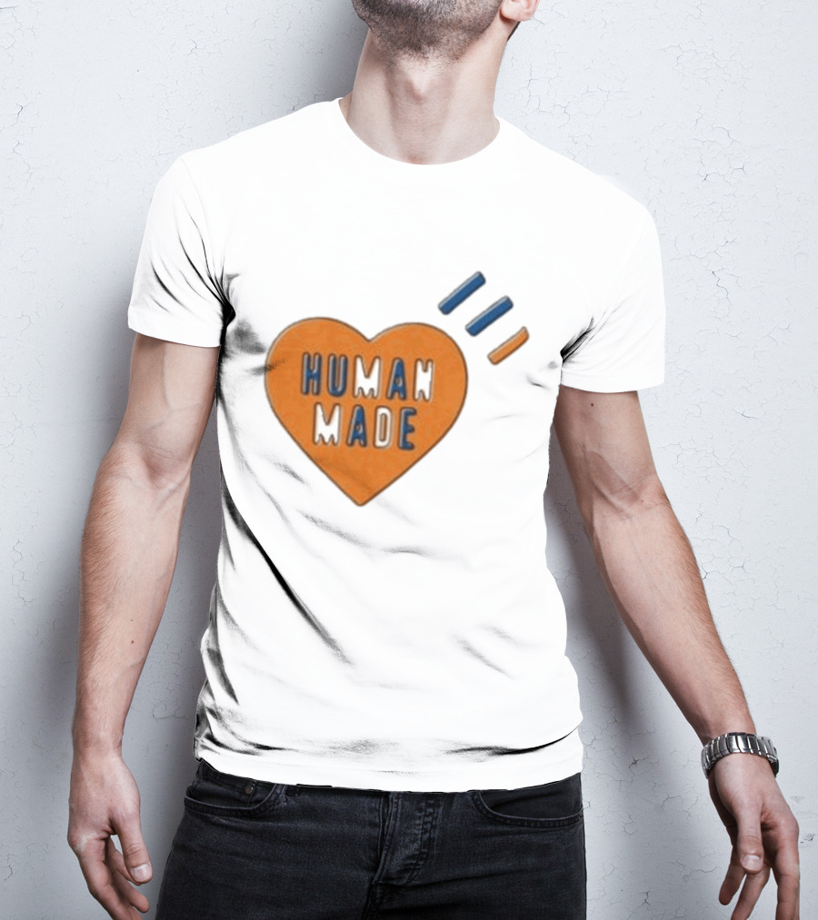 Human Made Heart Icon With Dry Alls T-Shirt