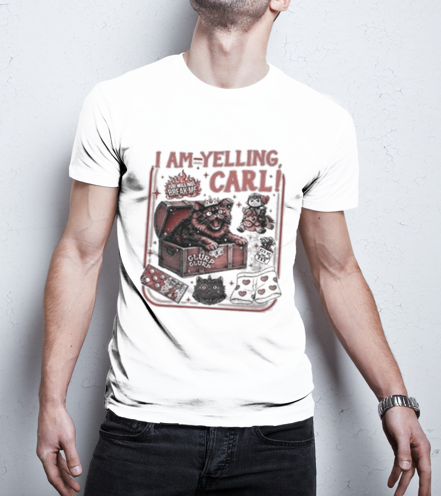 I Am Yelling Carl Box Of Surprises T-Shirt