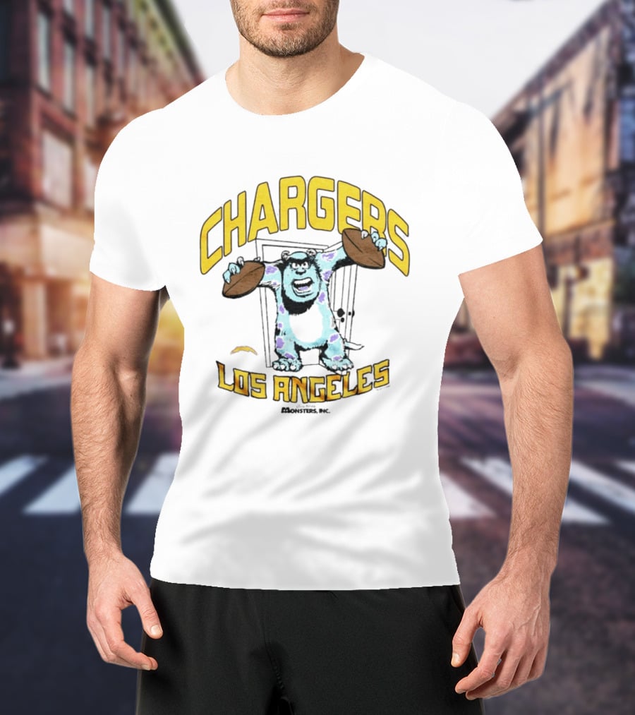Los Angeles Chargers Monsters Inc Sully Collaboration T-Shirt