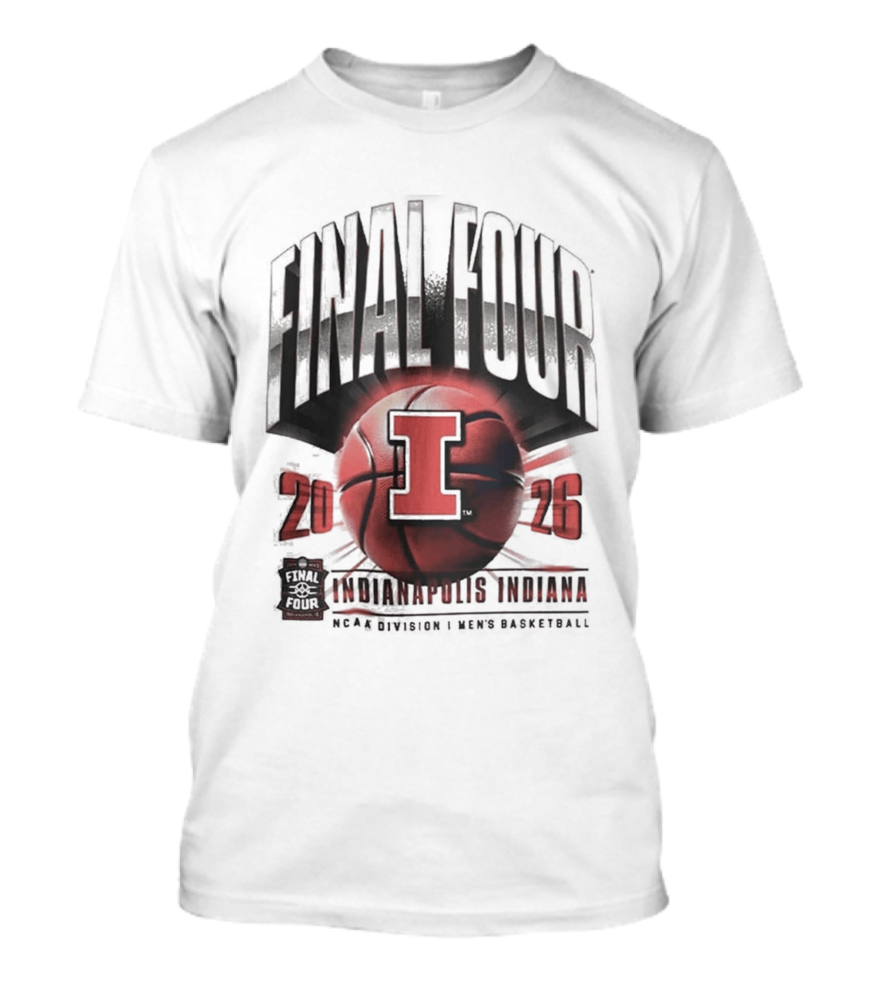 Rare Illinois Fighting Illini Final Four 2026 March Madness Basketball Tournament T-Shirt