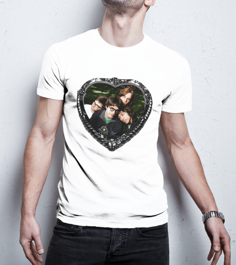 The Lazy Eyes Cheesy Love Songs Heartshape Group Photo Frame T-Shirt