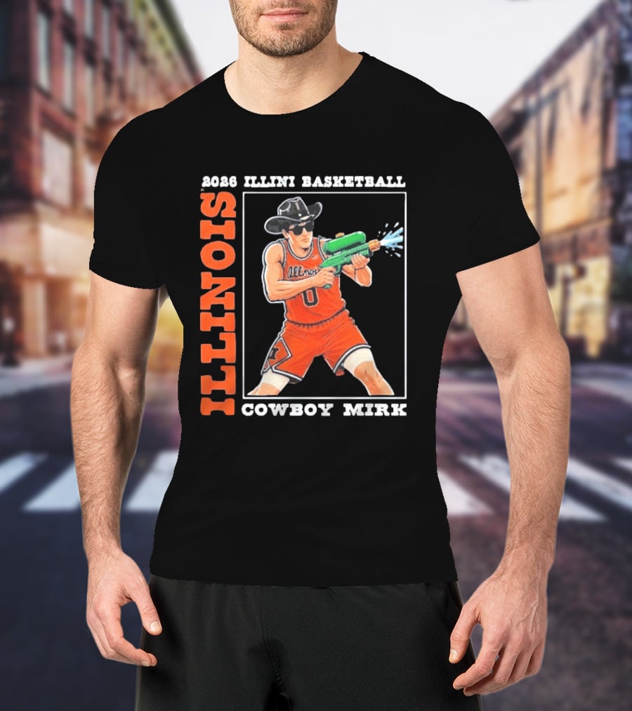 2026 Illinois Basketball Cowboy Mirk Fighting Illini March Madness Final Four T-Shirt