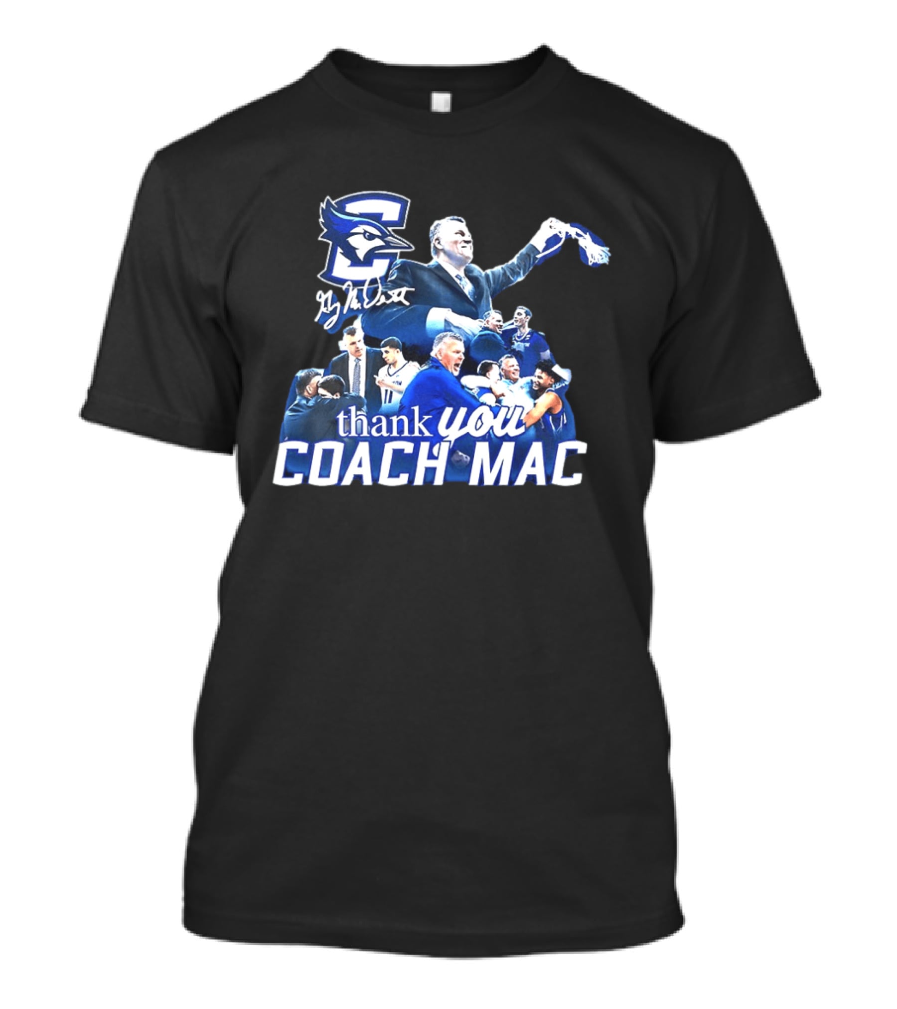 Thank You Coach Mac Creighton Bluejays Basketball T-Shirt