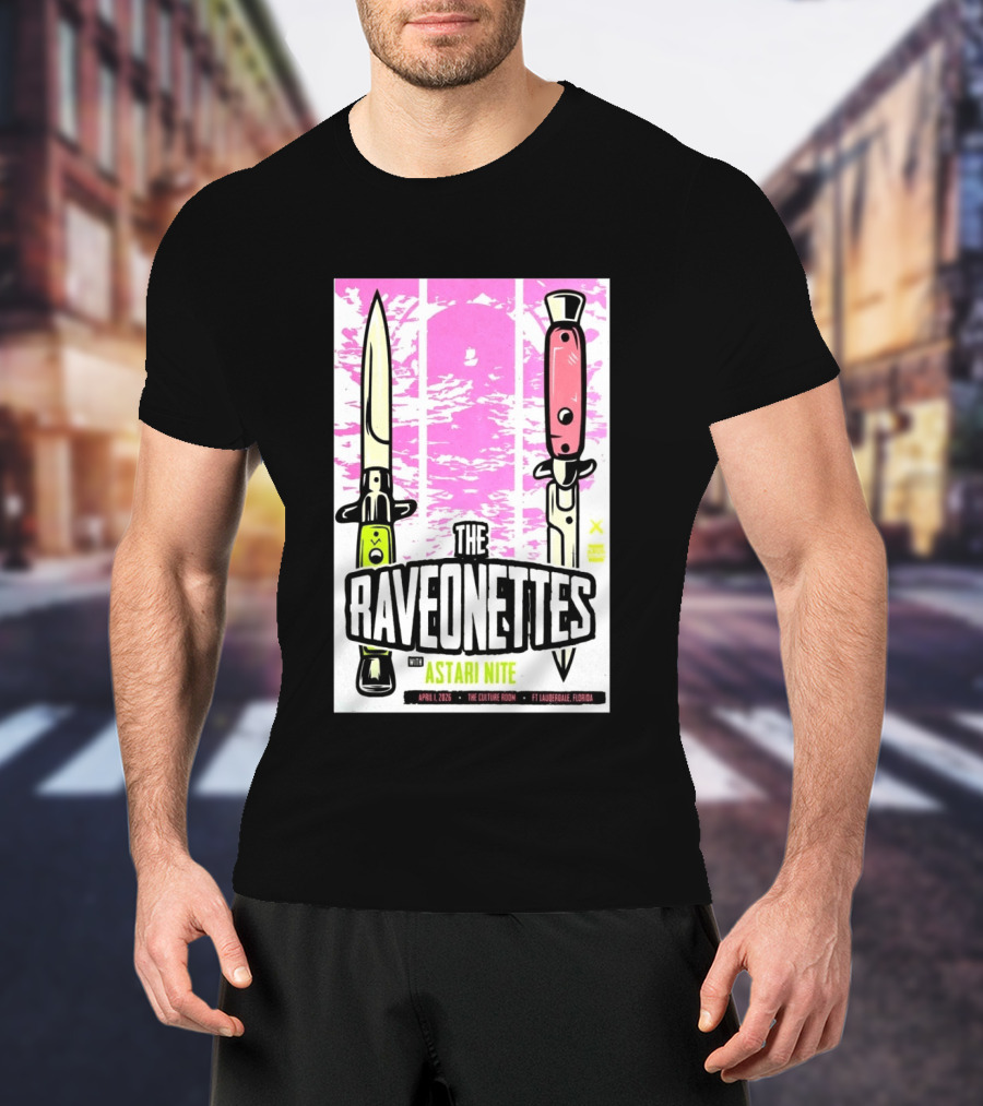 Raveonettes Astari Nite April 1 2026 Ft Lauderdale Culture Room T-Shirt