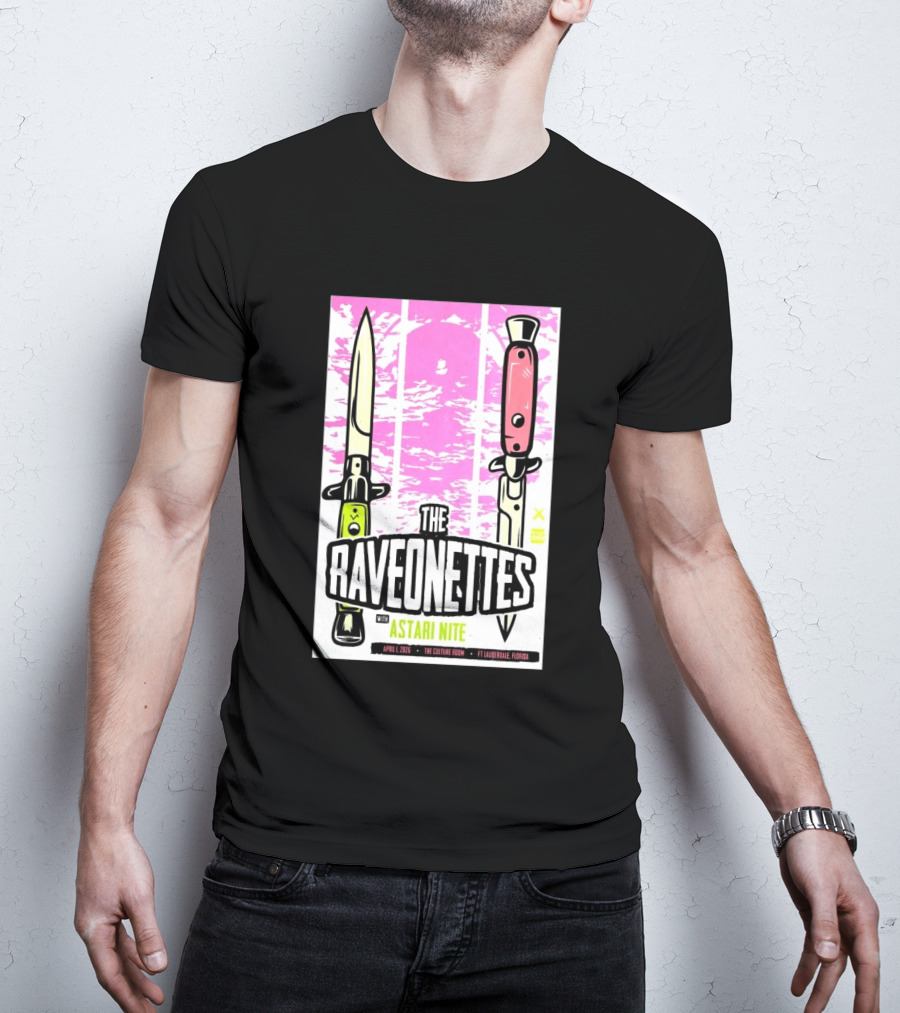 Raveonettes Astari Nite April 1 2026 Ft Lauderdale Culture Room T-Shirt