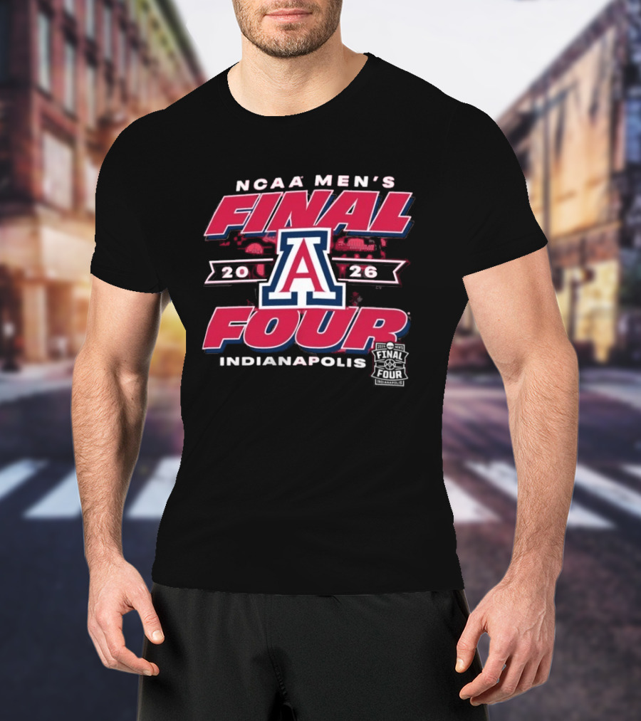 NCAA Men's Final Four 2026 Arizona Wildcats Indianapolis T-Shirt
