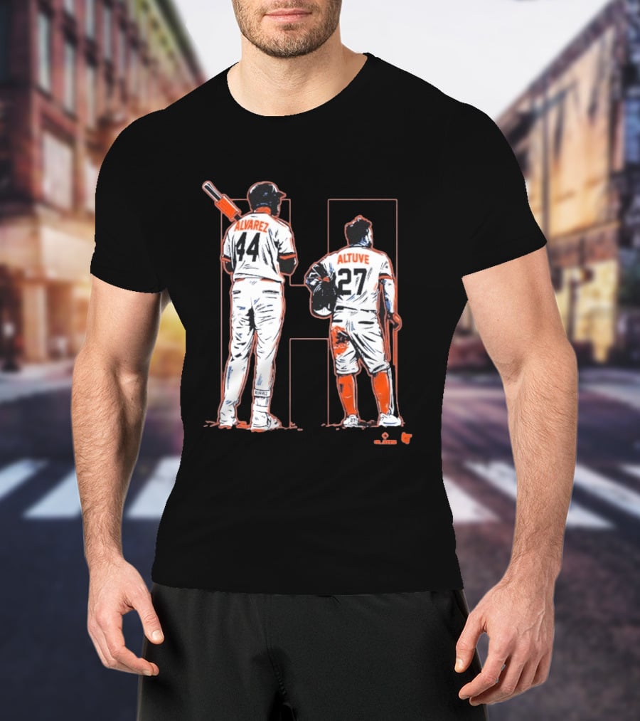 Yordan Alvarez Jose Altuve 44 27 Houston Baseball Astros H Duo T-Shirt