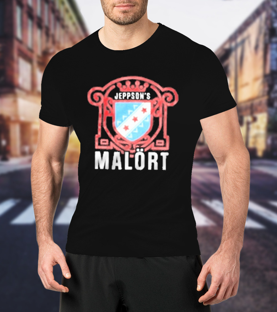 Jeppson's Malört Crest With Chicago Style Star Shield T-Shirt