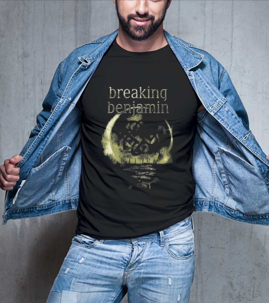 Breaking Benjamin 10 Years Dark Before Dawn Moon T-Shirt