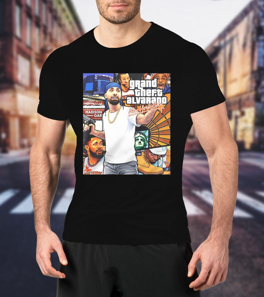 Grand Theft Alvarado New York City Madison Square Garden Knicks Energy T-Shirt