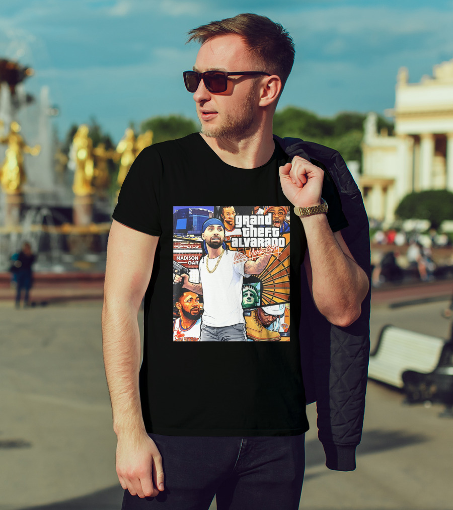 Grand Theft Alvarado New York City Madison Square Garden Knicks Energy T-Shirt