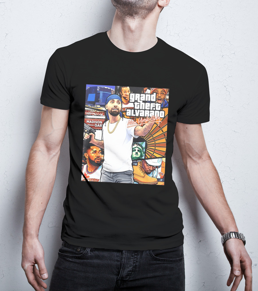 Grand Theft Alvarado New York City Madison Square Garden Knicks Energy T-Shirt