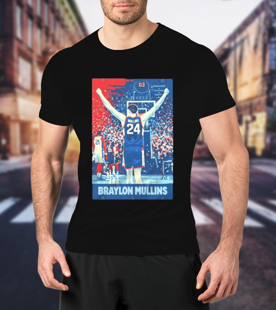 Braylon Mullins 0.3 Uconn Basketball Game Winning Moment T-Shirt