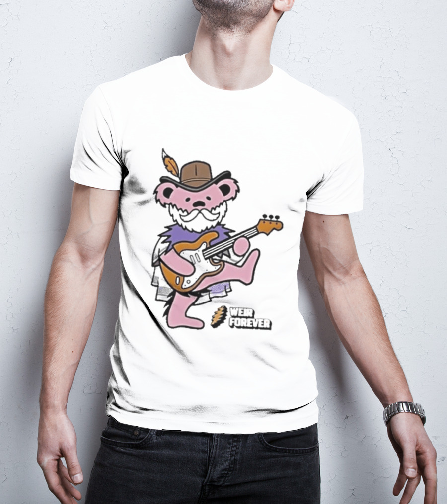 Weir Forever Purple Bear Playing Guitar Weir Tour 2026 T-Shirt