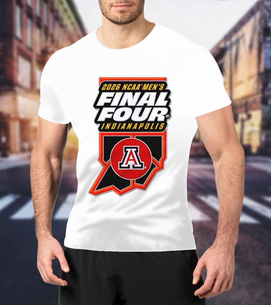 Arizona Wildcats NCAA Men's Final Four 2026 Indianapolis T-Shirt
