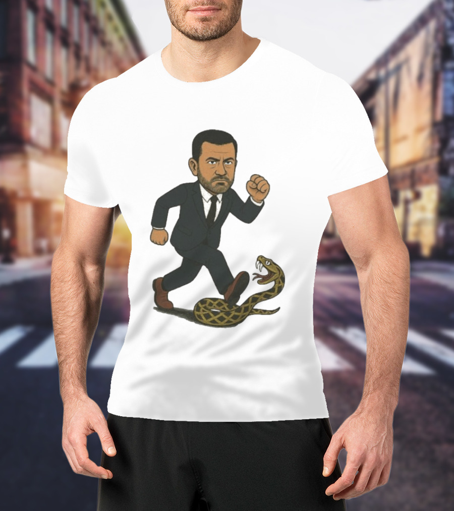 Keep On Treadin' Jimmy Kimmel Snake Suit Punch T-Shirt