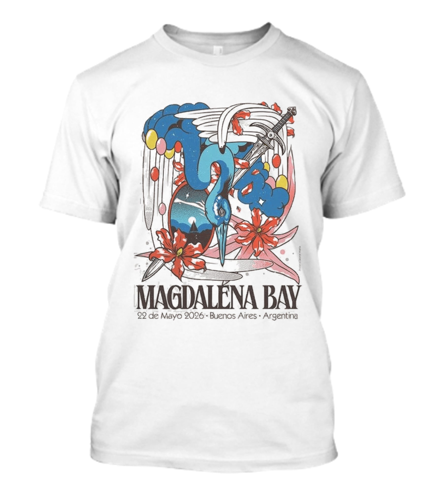 Magdalena Bay 22 De Mayo 2026 Buenos Aires Argentina Event T-Shirt
