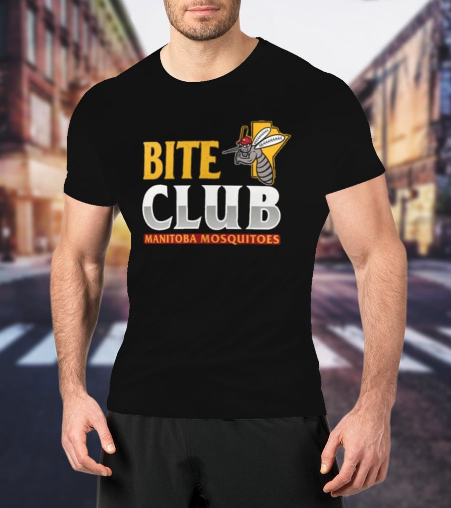 Bite Club Winnipeg Goldeyes Manitoba Mosquitoes 2026 T-Shirt