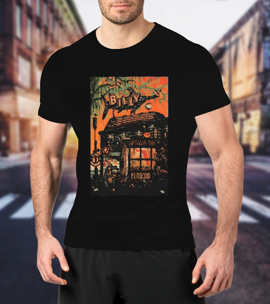 Billy Strings Saint Augustine FL April 2 2026 Amphitheatre Tour Retro Florida Swamp Shack Scene T-Shirt