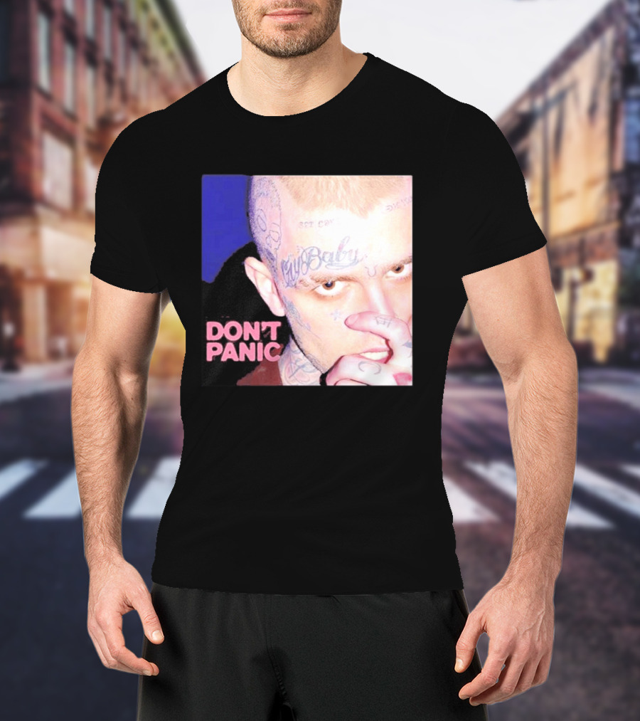 Lil Peep Don't Panic Single Cover Tattoo T-Shirt