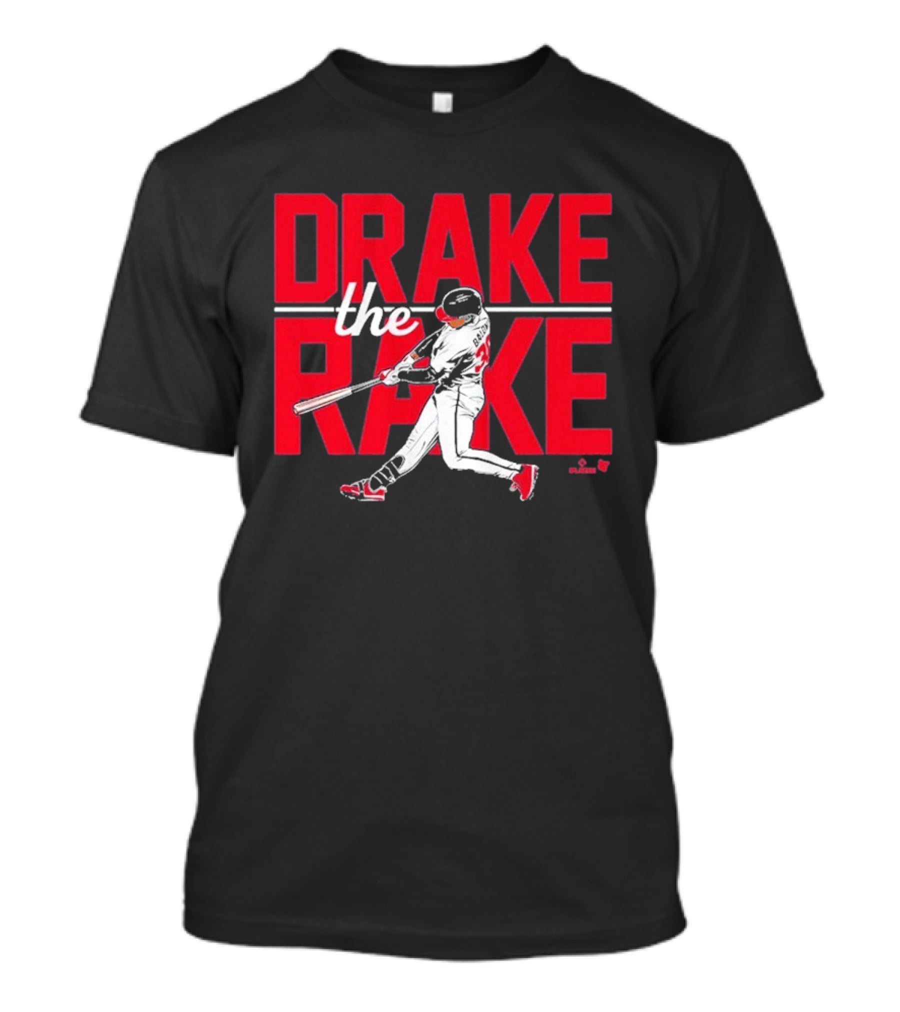 Drake Baldwin The Rake Baseball Player Swinging Bat T-Shirt